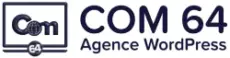 Logo de l'agence COM 64, agence WordPress à PAU.